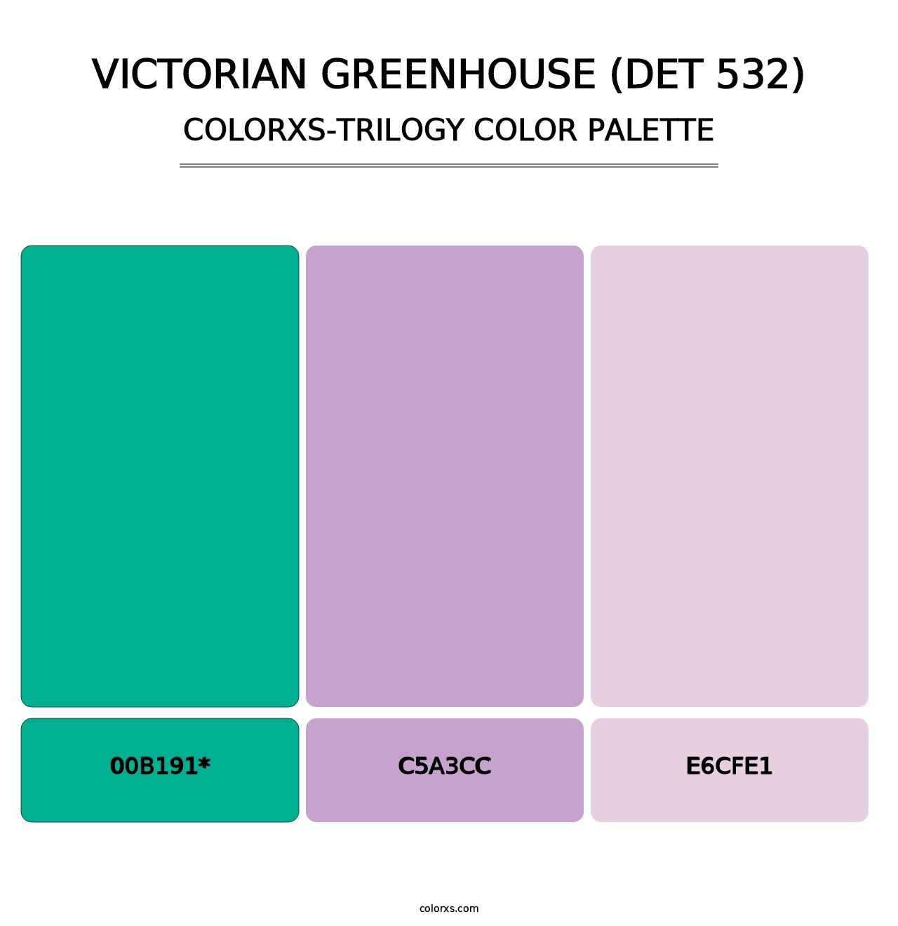 Victorian Greenhouse (DET 532) - Colorxs Trilogy Palette