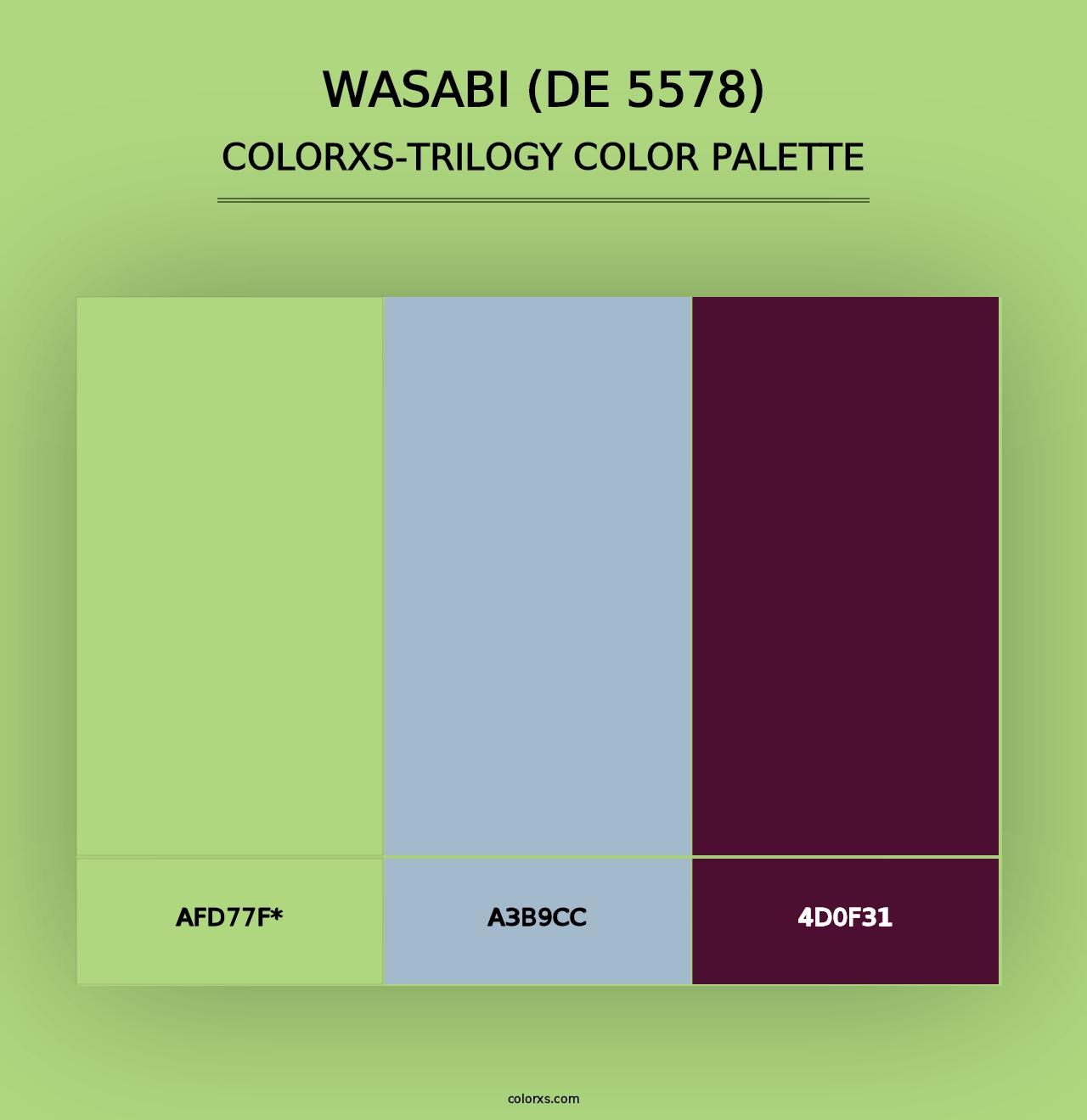 Wasabi (DE 5578) - Colorxs Trilogy Palette