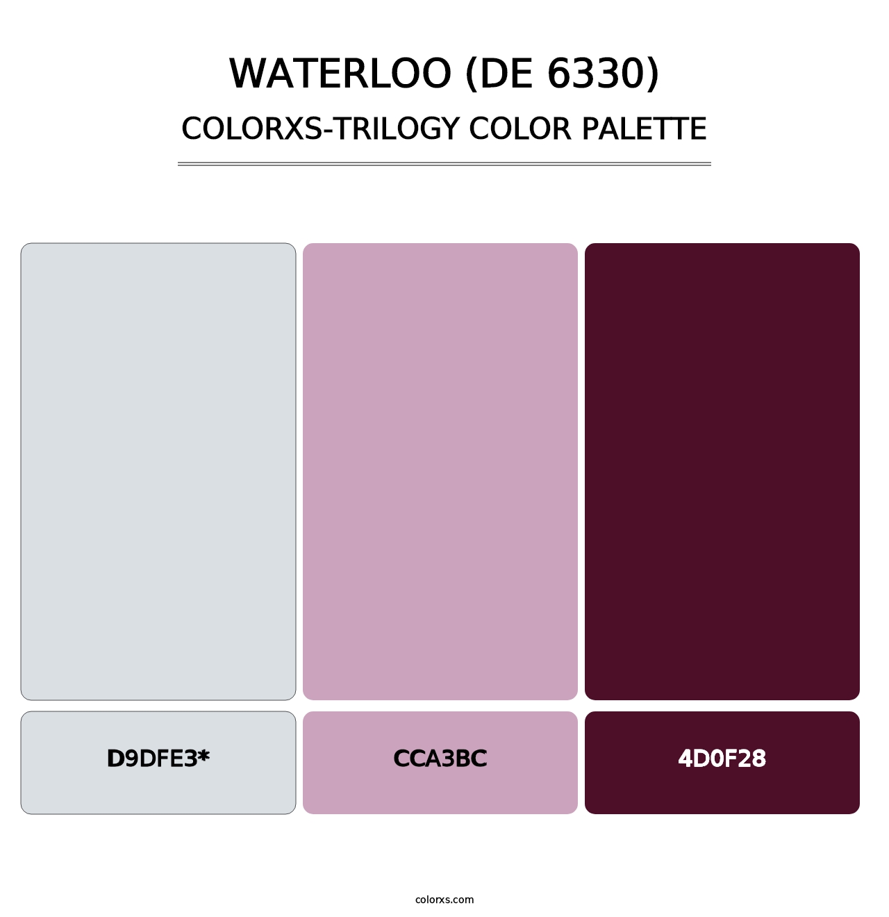 Waterloo (DE 6330) - Colorxs Trilogy Palette