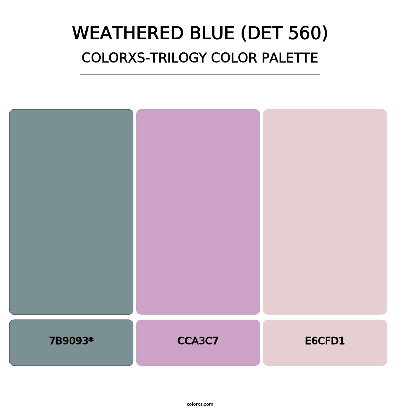 Weathered Blue (DET 560) - Colorxs Trilogy Palette