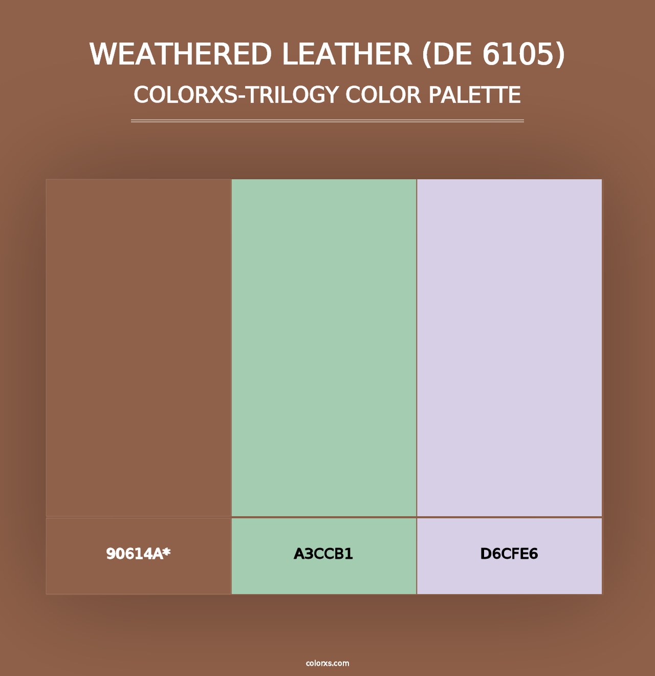 Weathered Leather (DE 6105) - Colorxs Trilogy Palette