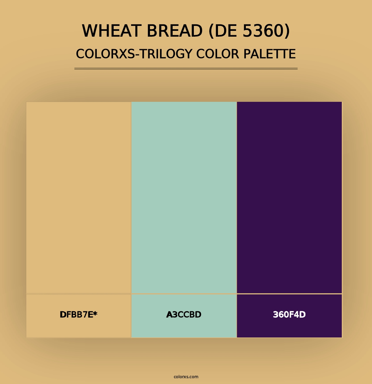 Wheat Bread (DE 5360) - Colorxs Trilogy Palette