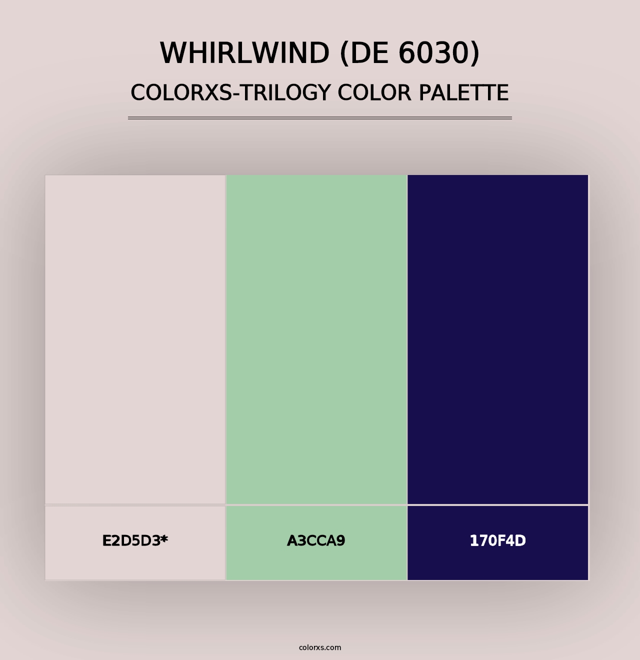 Whirlwind (DE 6030) - Colorxs Trilogy Palette