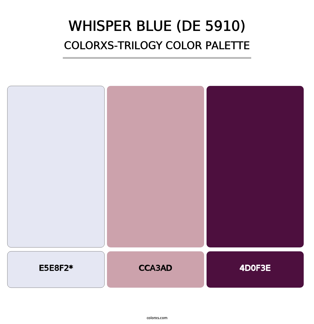 Whisper Blue (DE 5910) - Colorxs Trilogy Palette