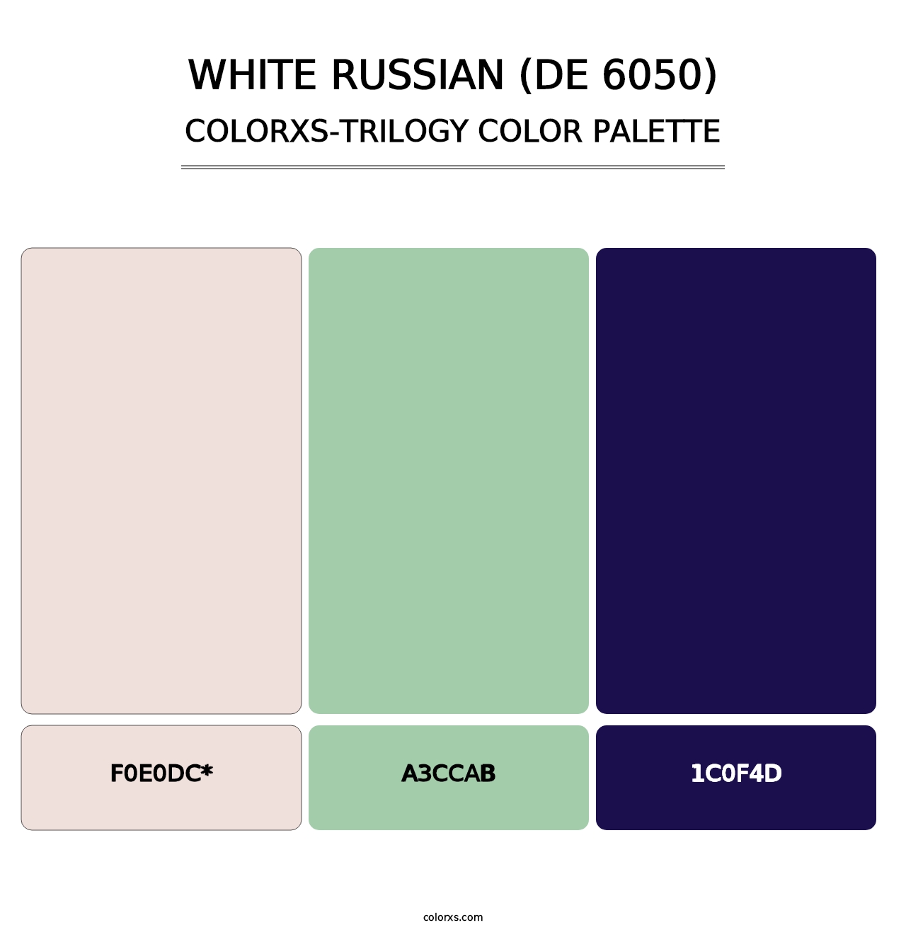 White Russian (DE 6050) - Colorxs Trilogy Palette