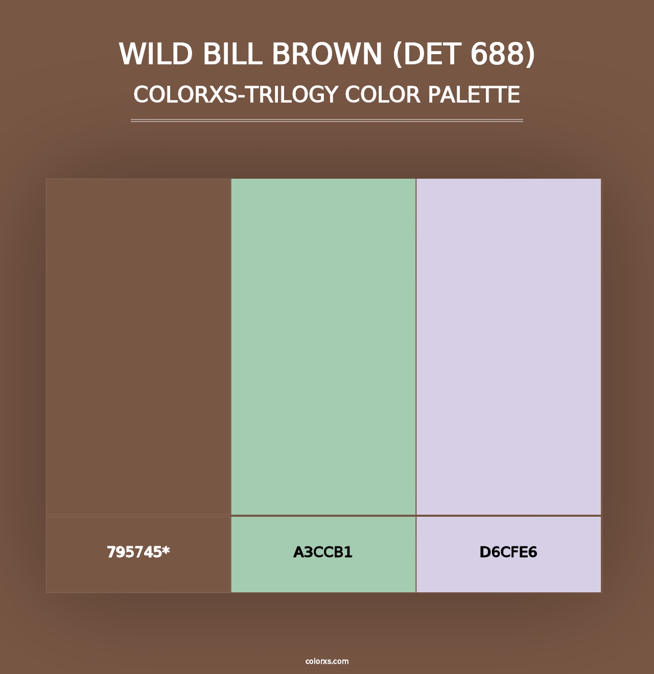 Wild Bill Brown (DET 688) - Colorxs Trilogy Palette