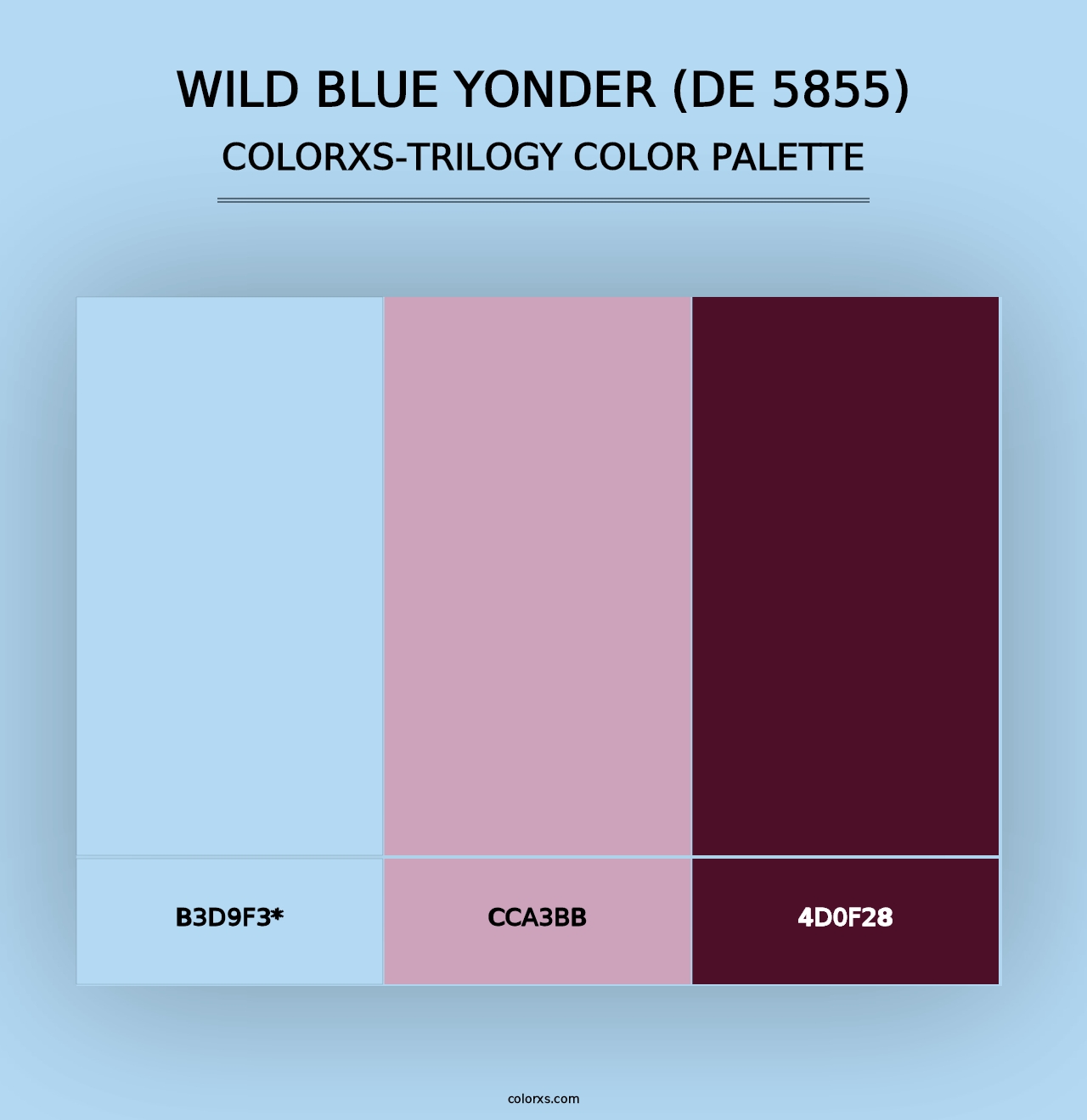 Wild Blue Yonder (DE 5855) - Colorxs Trilogy Palette