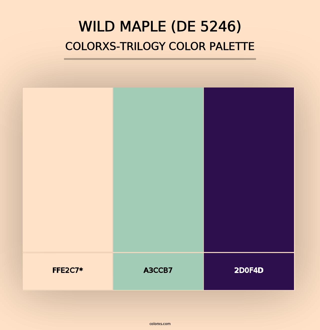 Wild Maple (DE 5246) - Colorxs Trilogy Palette