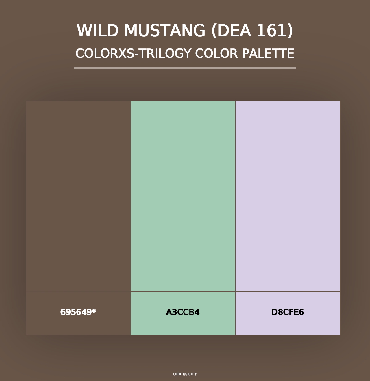 Wild Mustang (DEA 161) - Colorxs Trilogy Palette