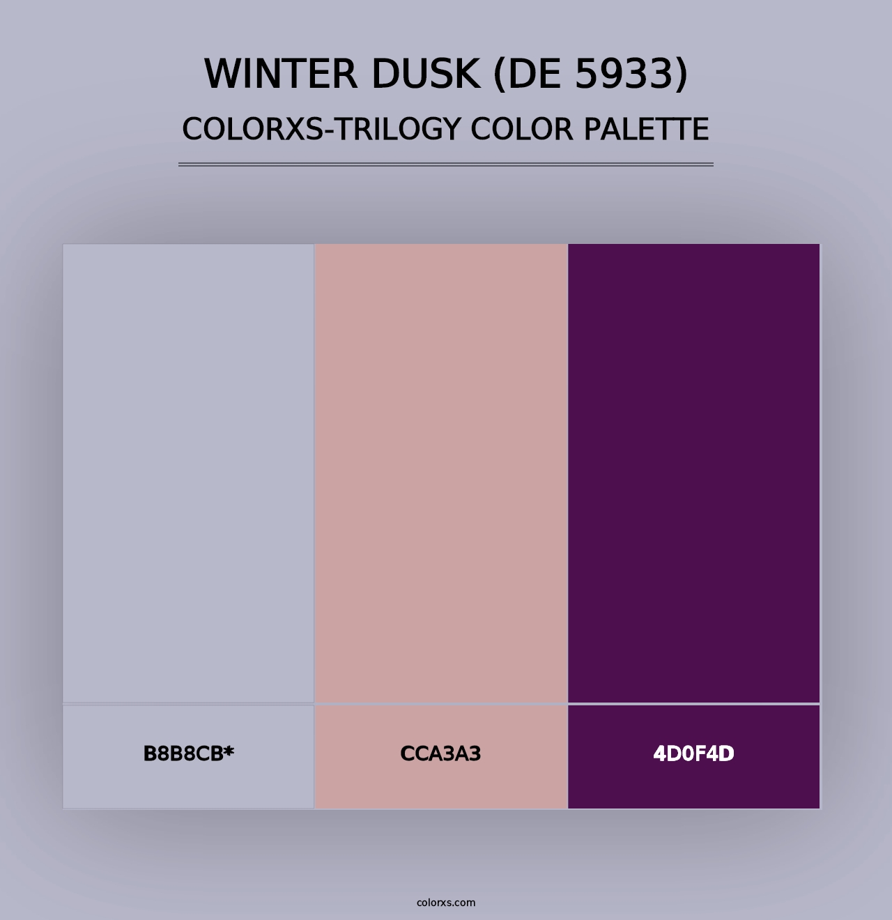 Winter Dusk (DE 5933) - Colorxs Trilogy Palette