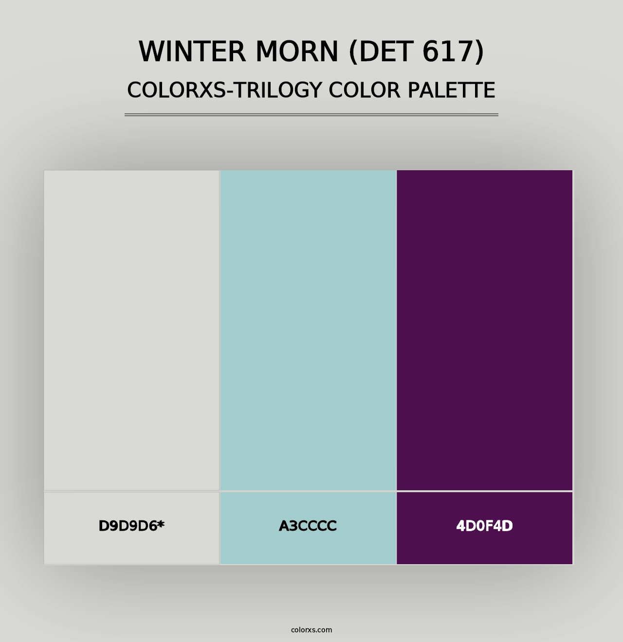 Winter Morn (DET 617) - Colorxs Trilogy Palette