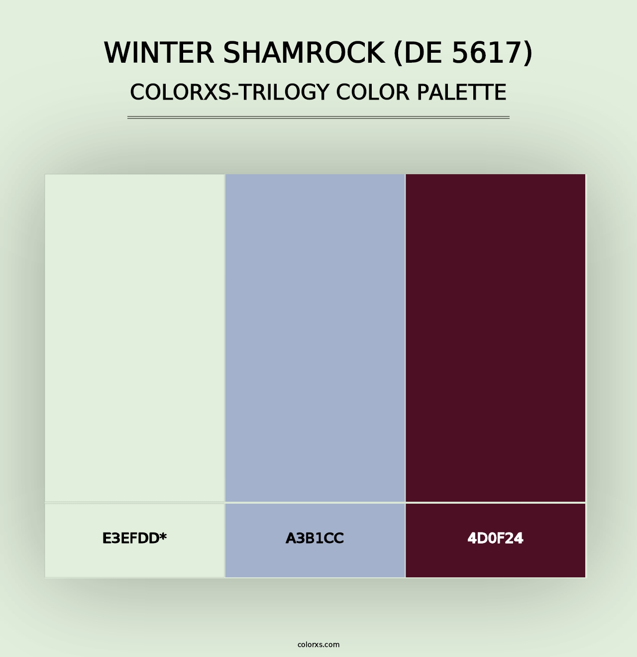 Winter Shamrock (DE 5617) - Colorxs Trilogy Palette