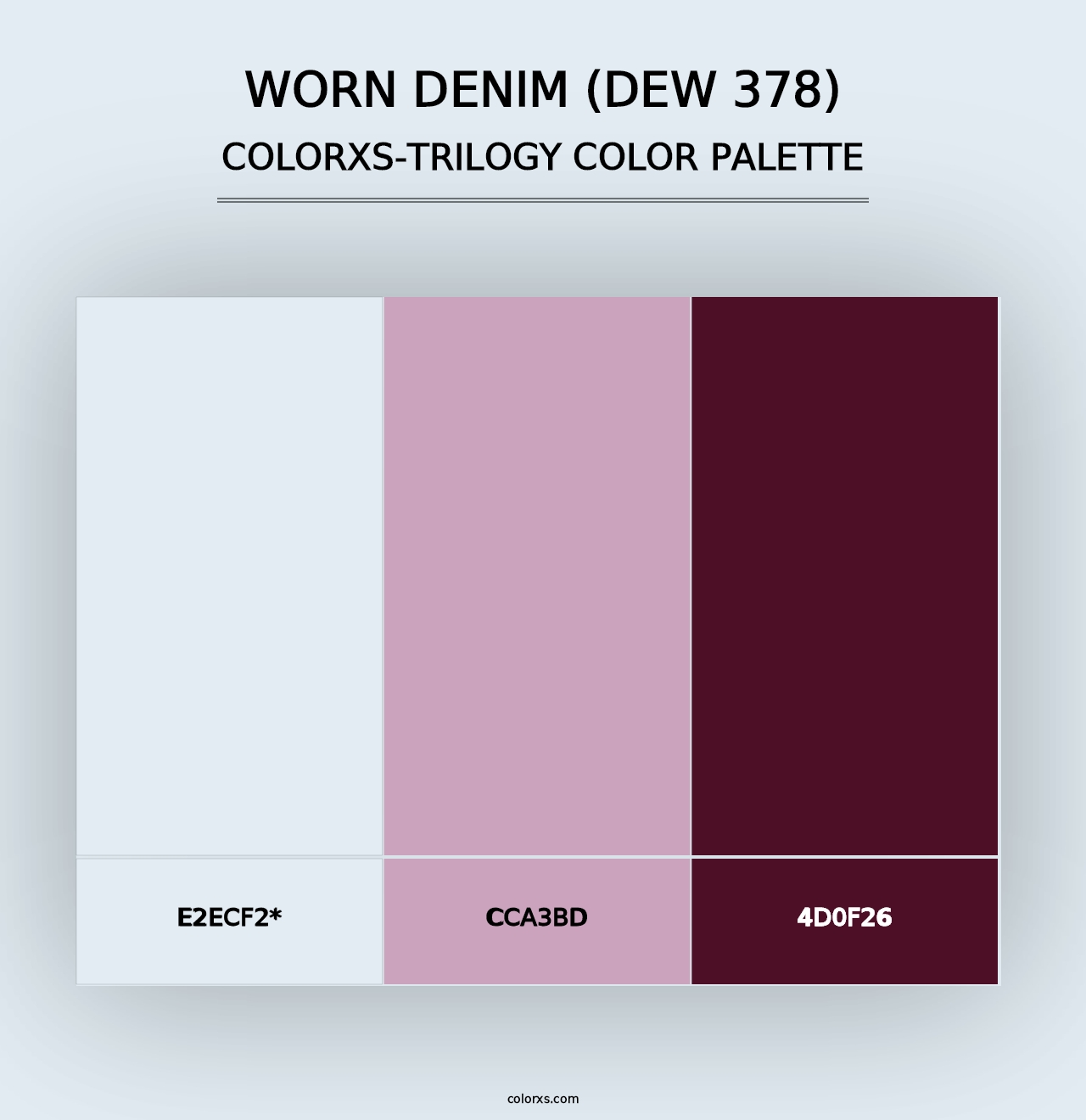 Worn Denim (DEW 378) - Colorxs Trilogy Palette