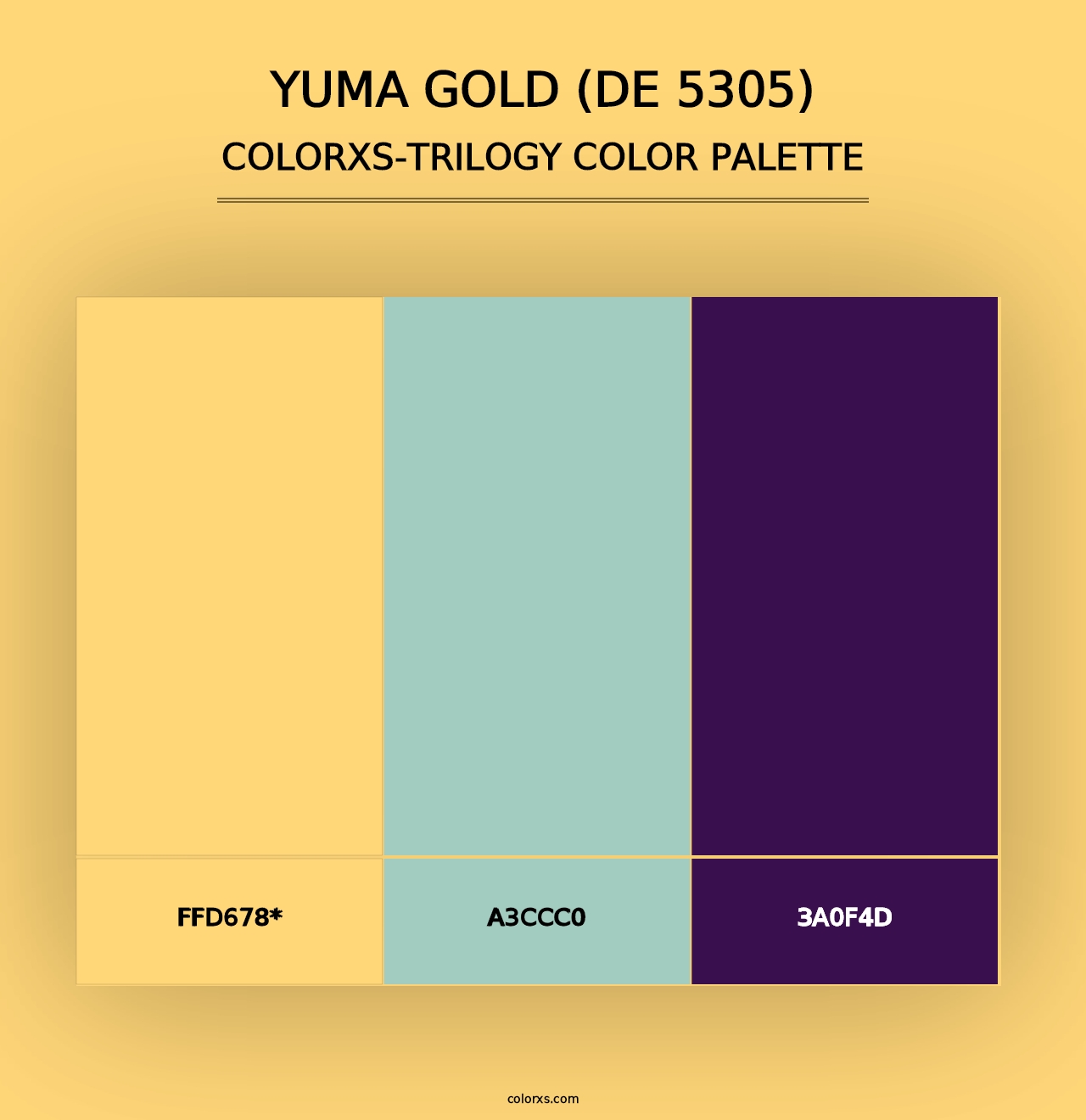 Yuma Gold (DE 5305) - Colorxs Trilogy Palette