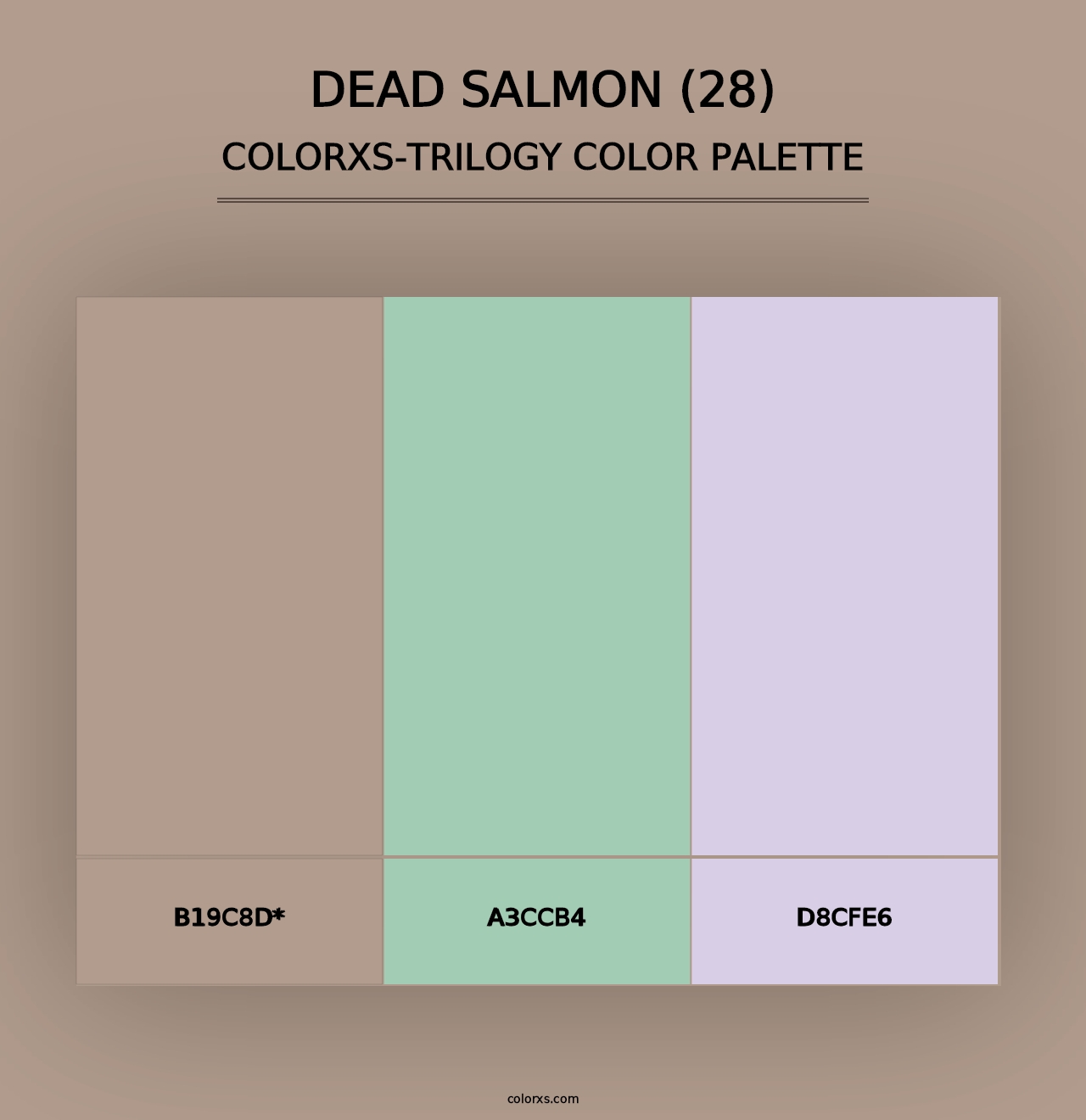 Dead Salmon (28) - Colorxs Trilogy Palette