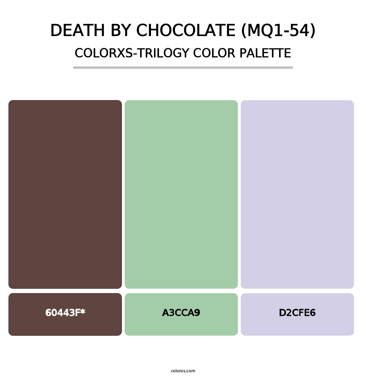 Death By Chocolate (MQ1-54) - Colorxs Trilogy Palette