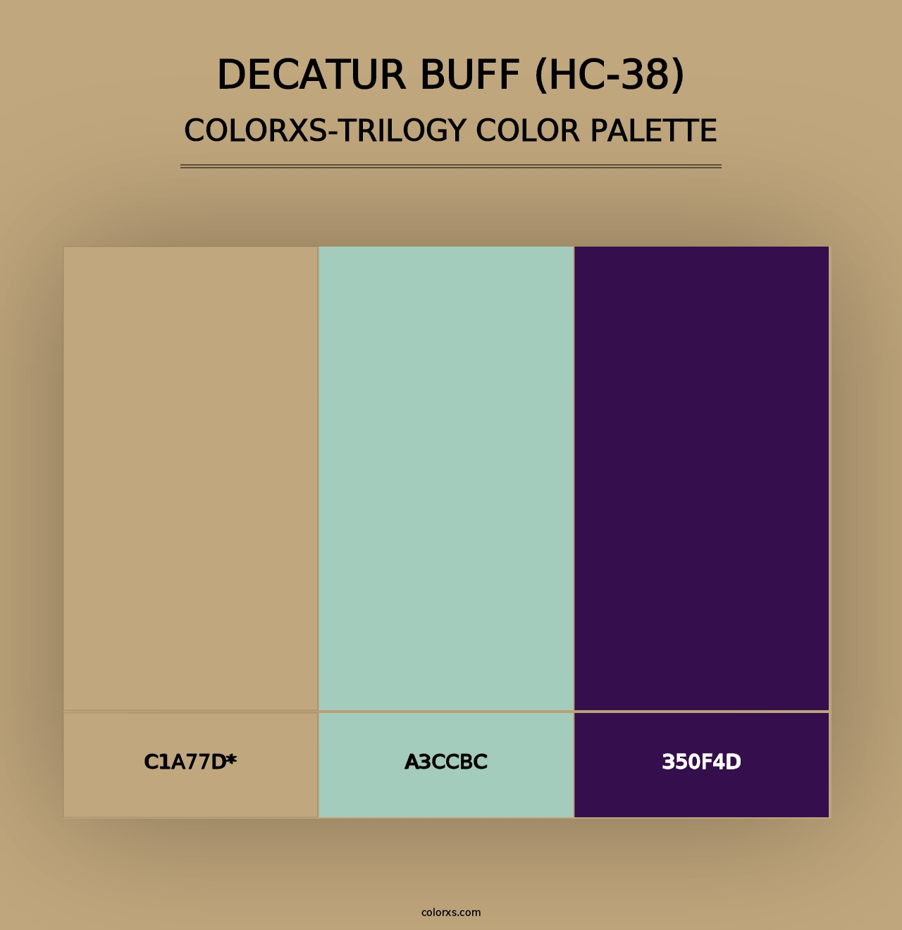 Decatur Buff (HC-38) - Colorxs Trilogy Palette