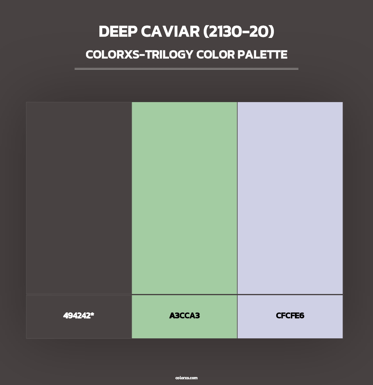 Deep Caviar (2130-20) - Colorxs Trilogy Palette