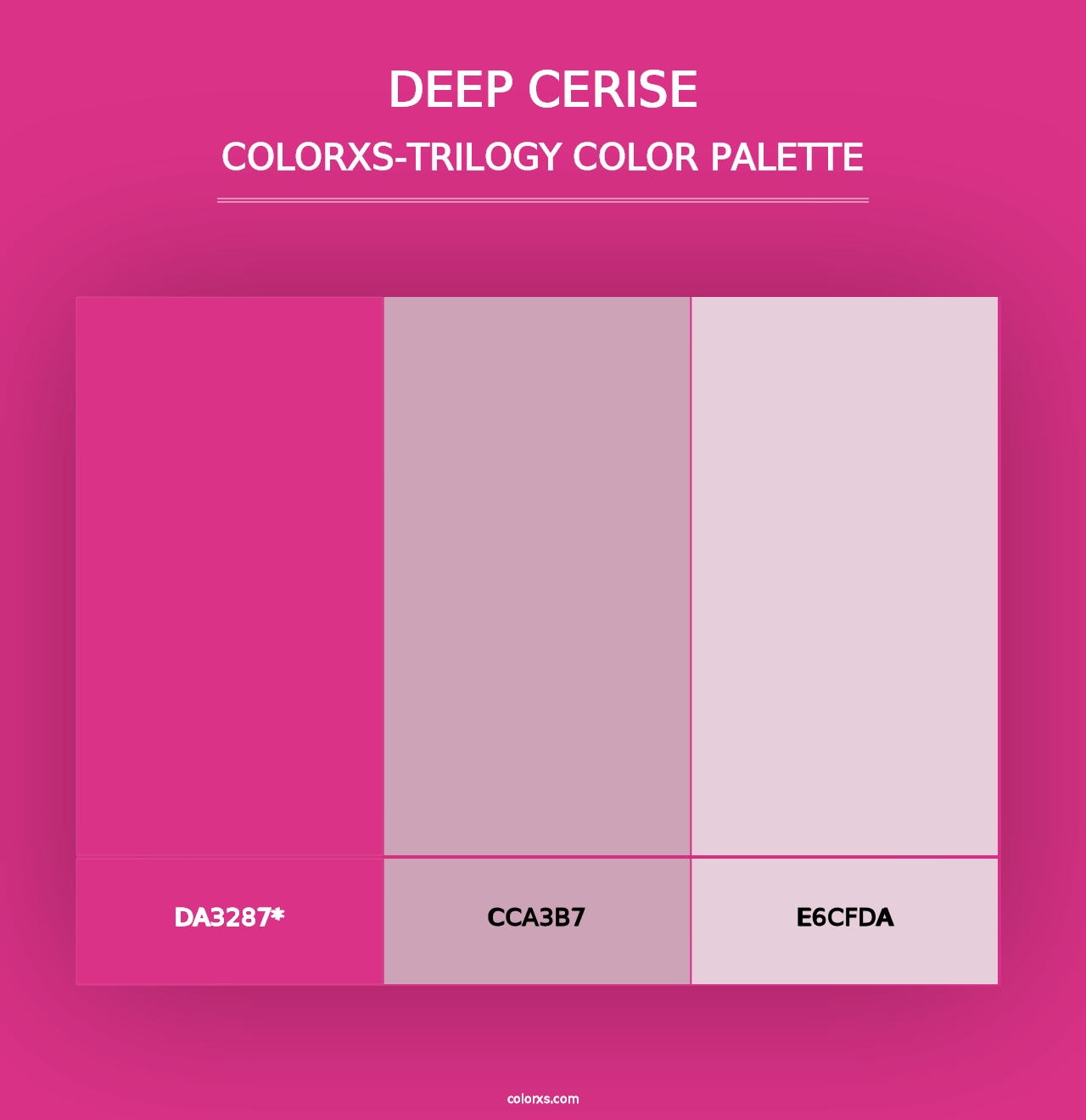 Deep Cerise - Colorxs Trilogy Palette