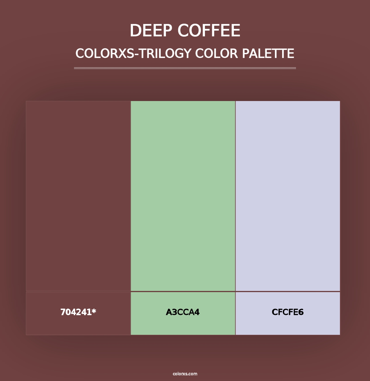 Deep Coffee - Colorxs Trilogy Palette