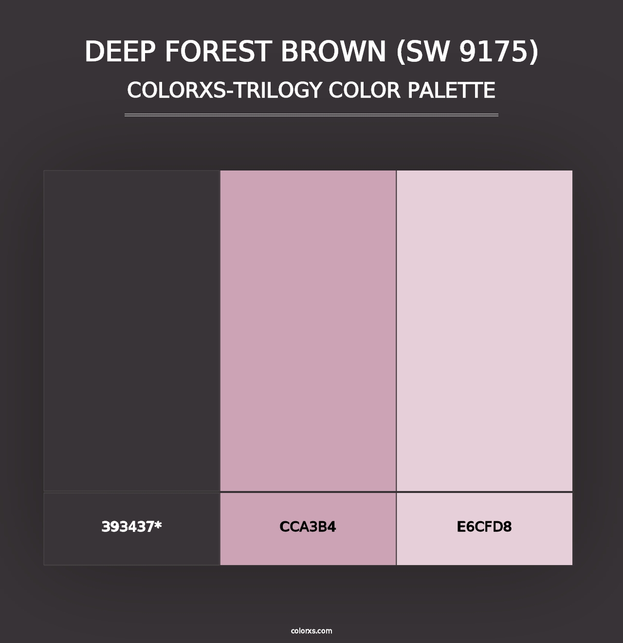 Deep Forest Brown (SW 9175) - Colorxs Trilogy Palette