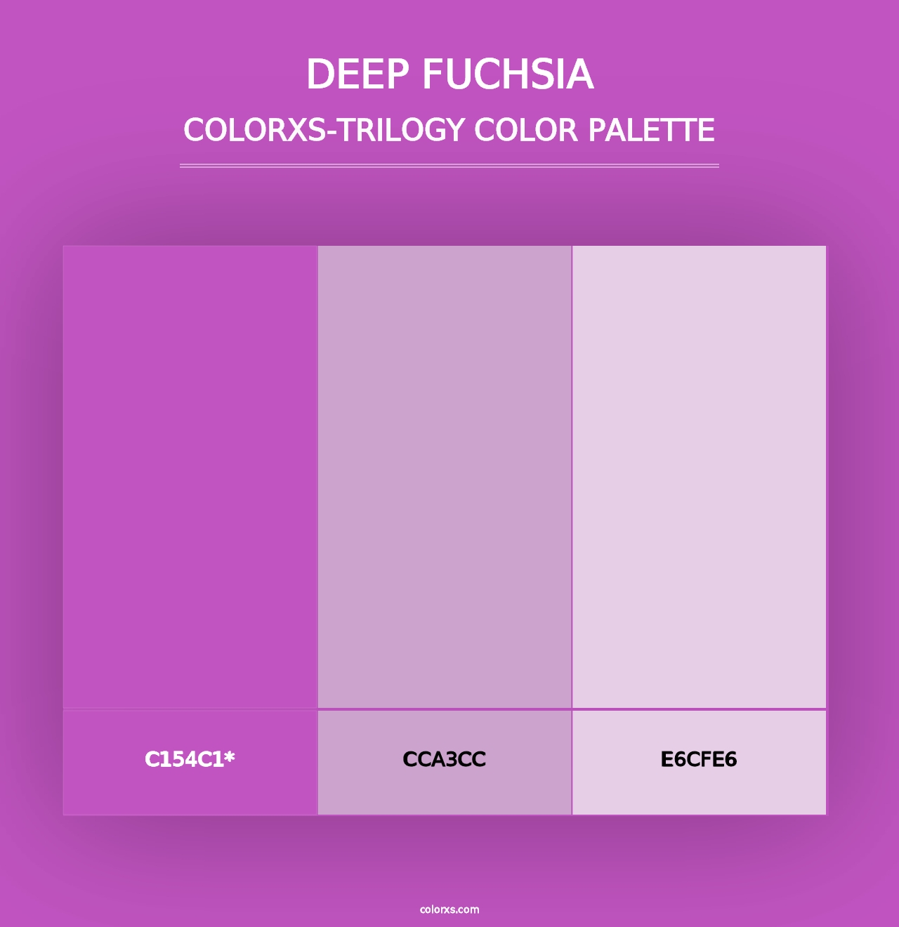 Deep Fuchsia - Colorxs Trilogy Palette