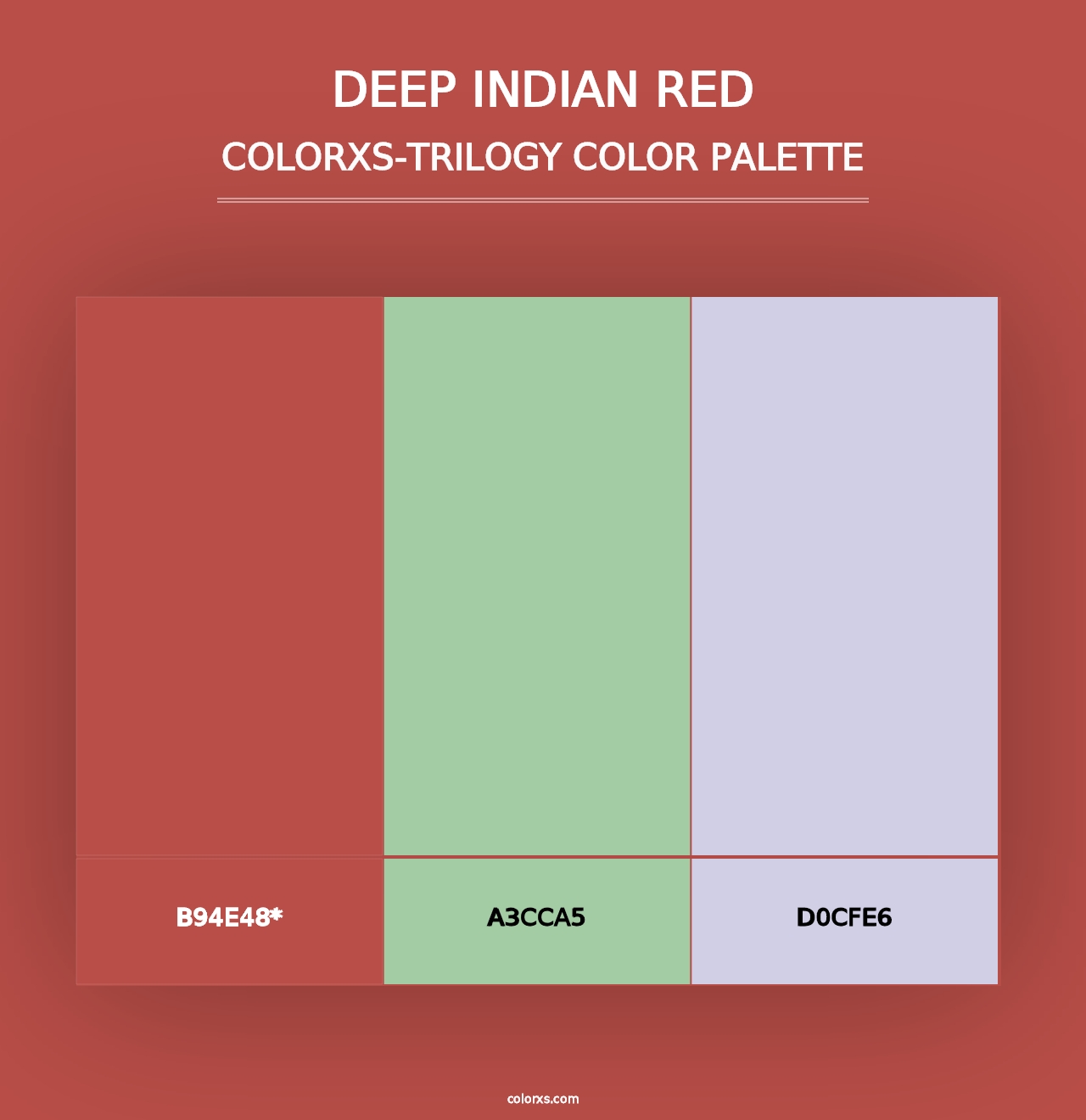 Deep Indian Red - Colorxs Trilogy Palette