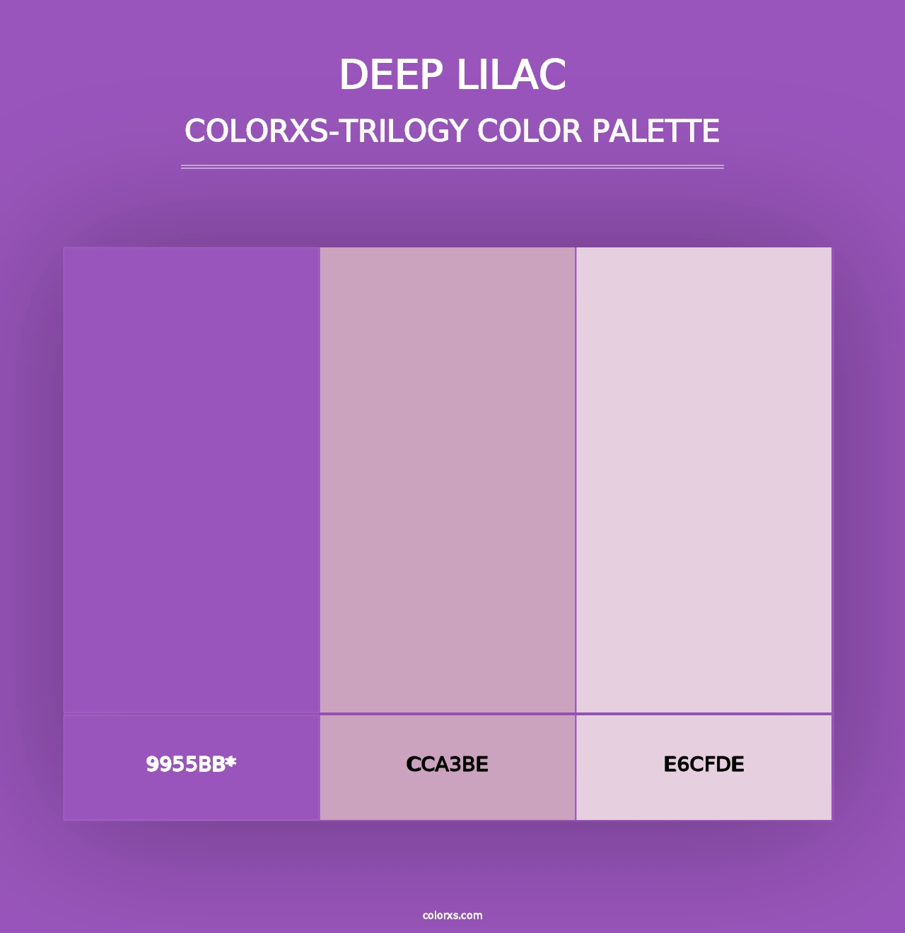 Deep Lilac - Colorxs Trilogy Palette