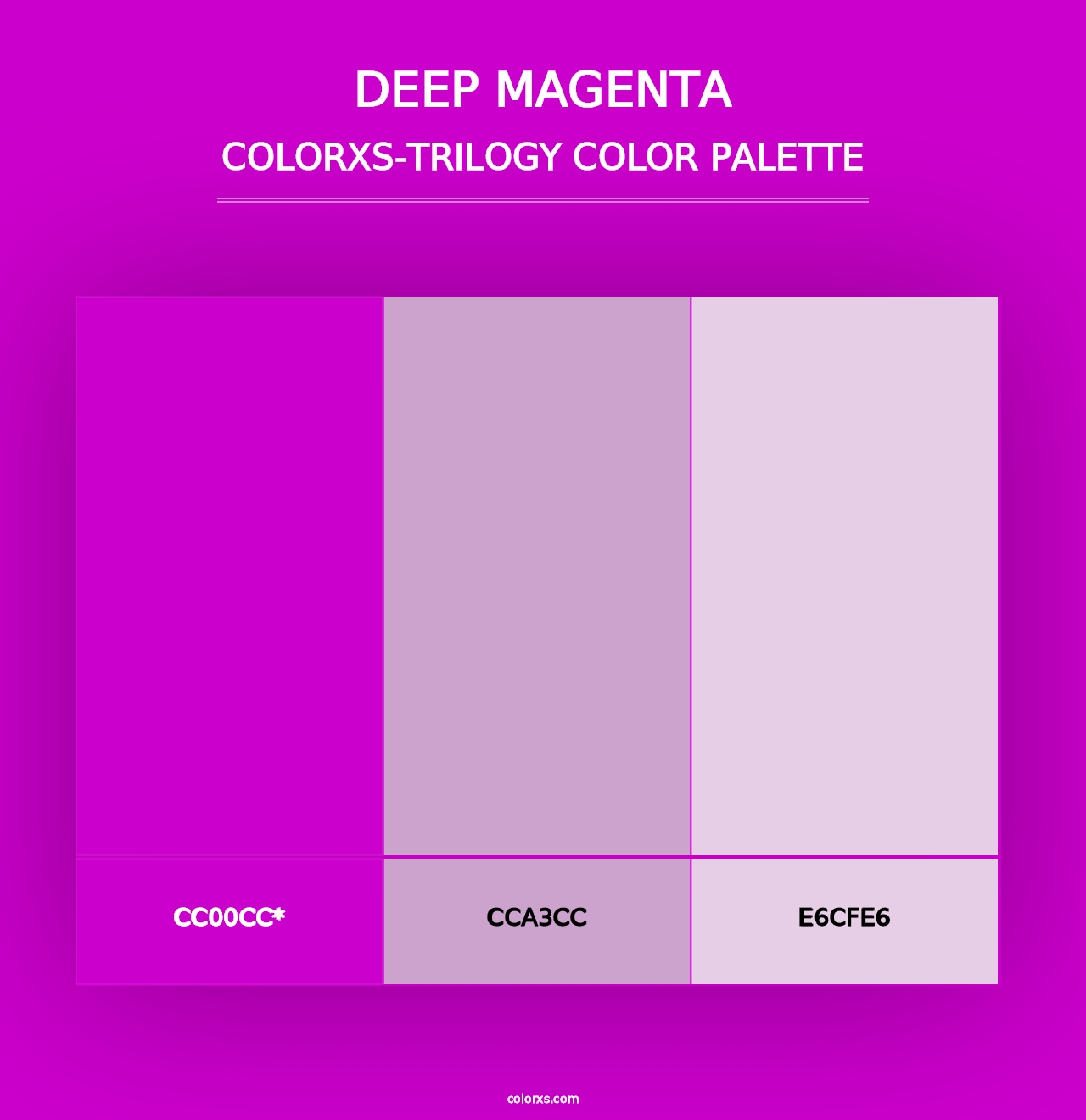 Deep Magenta - Colorxs Trilogy Palette