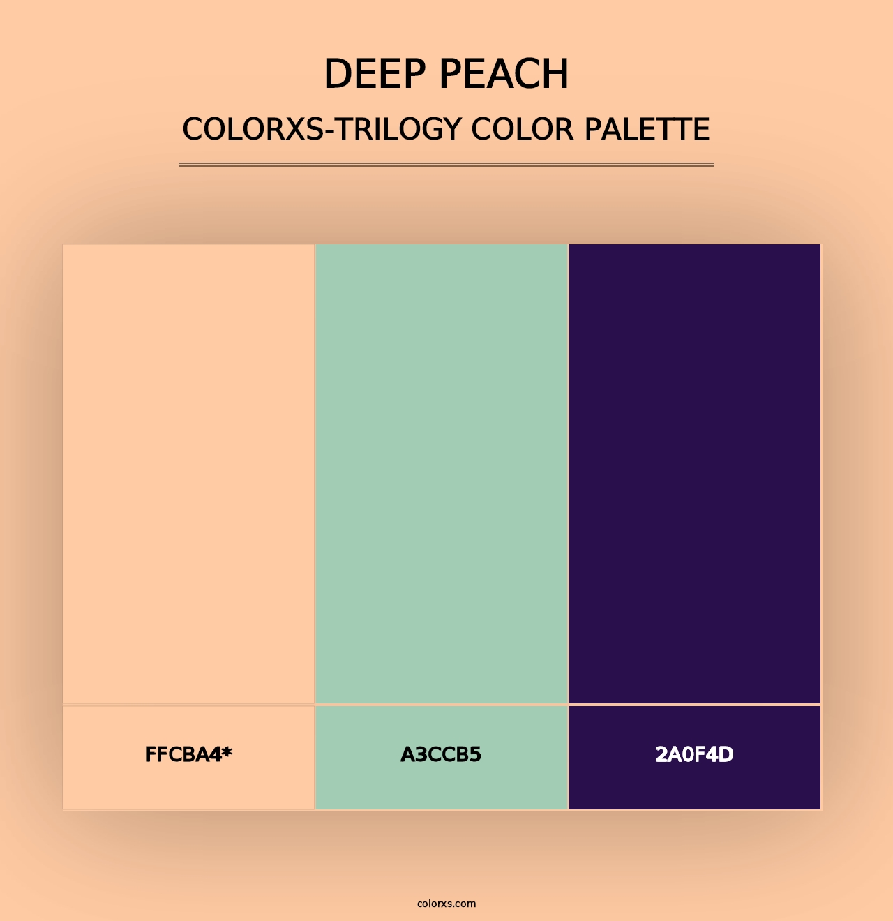 Deep Peach - Colorxs Trilogy Palette