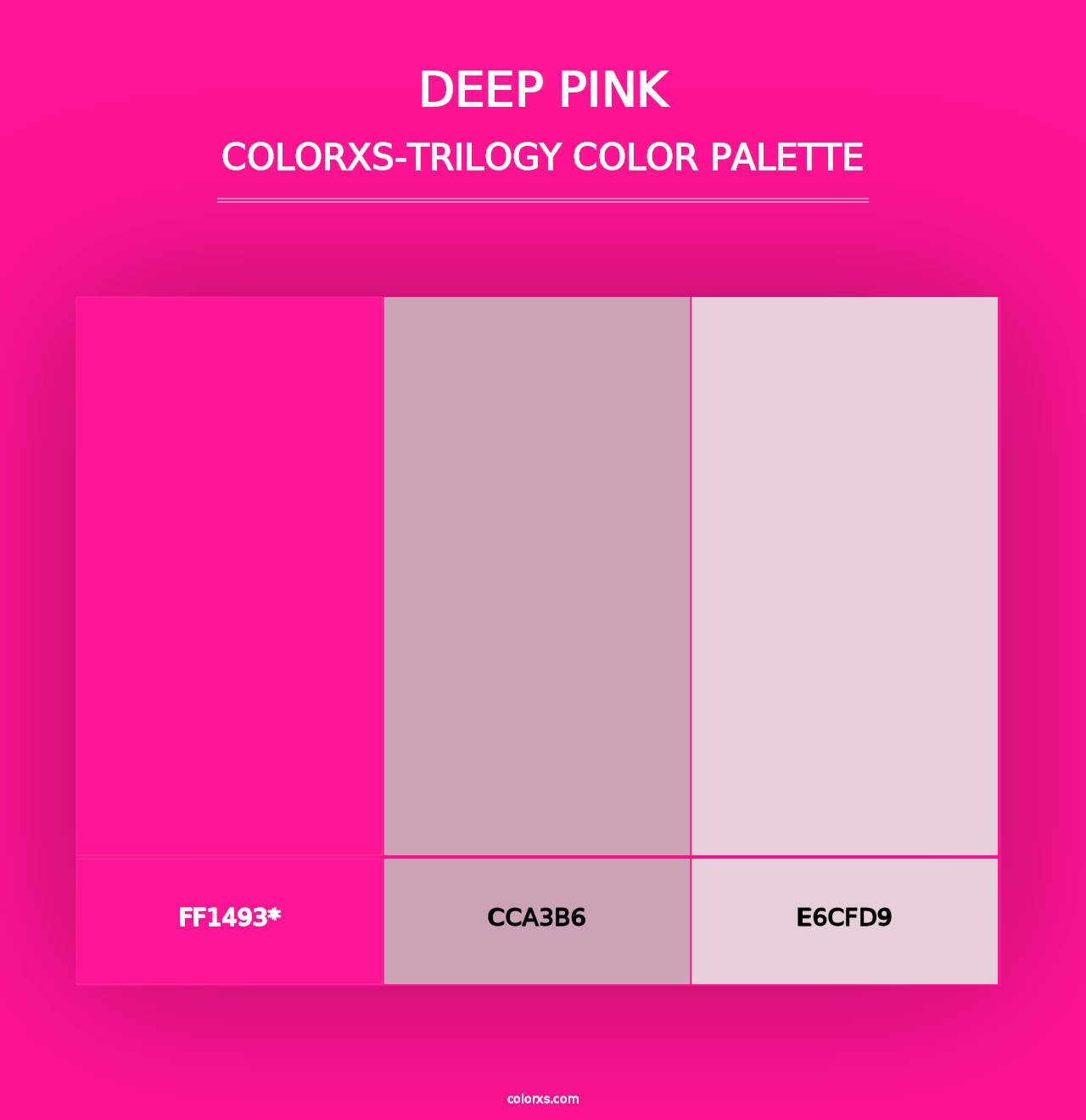 Deep Pink - Colorxs Trilogy Palette