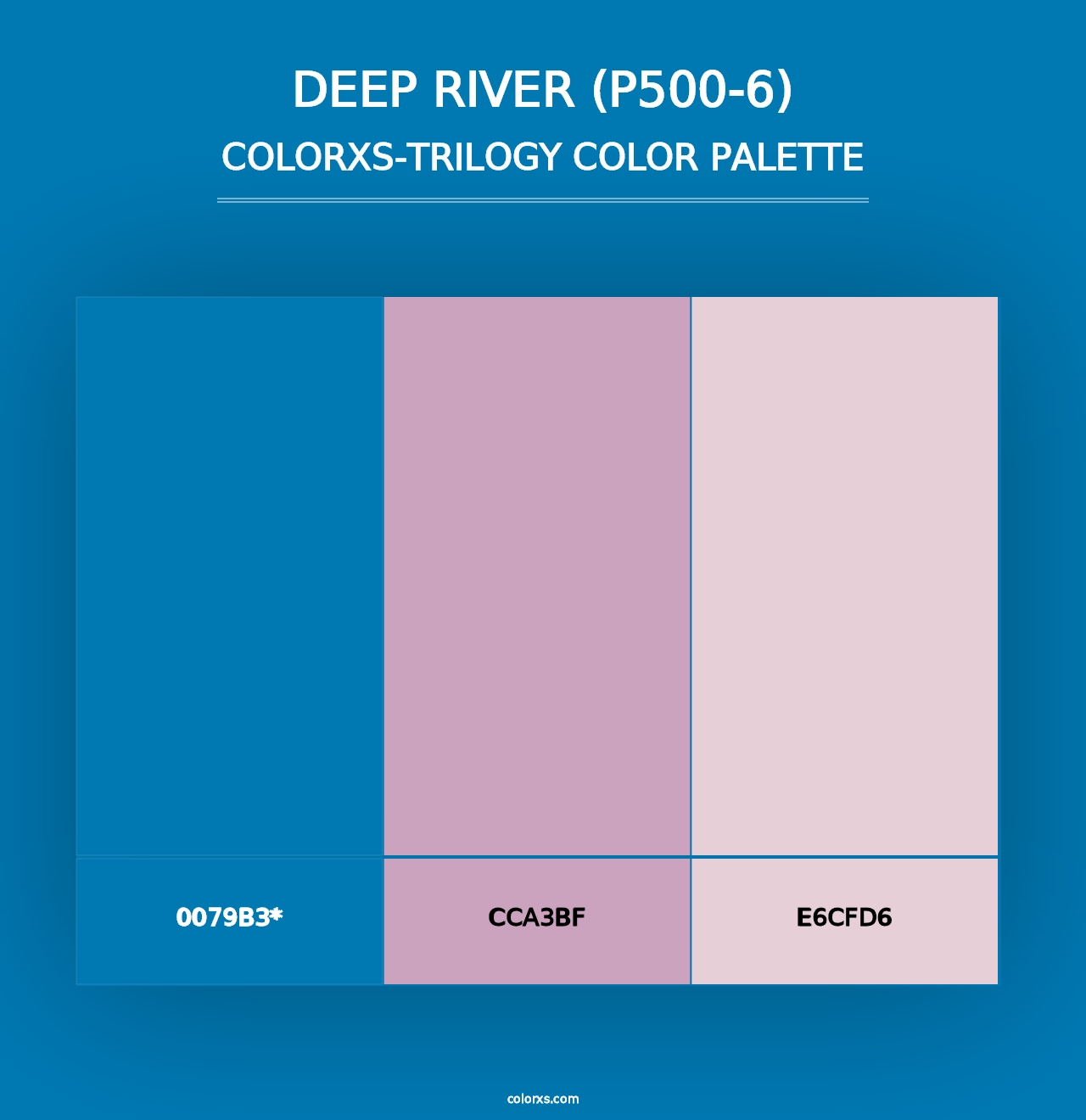 Deep River (P500-6) - Colorxs Trilogy Palette