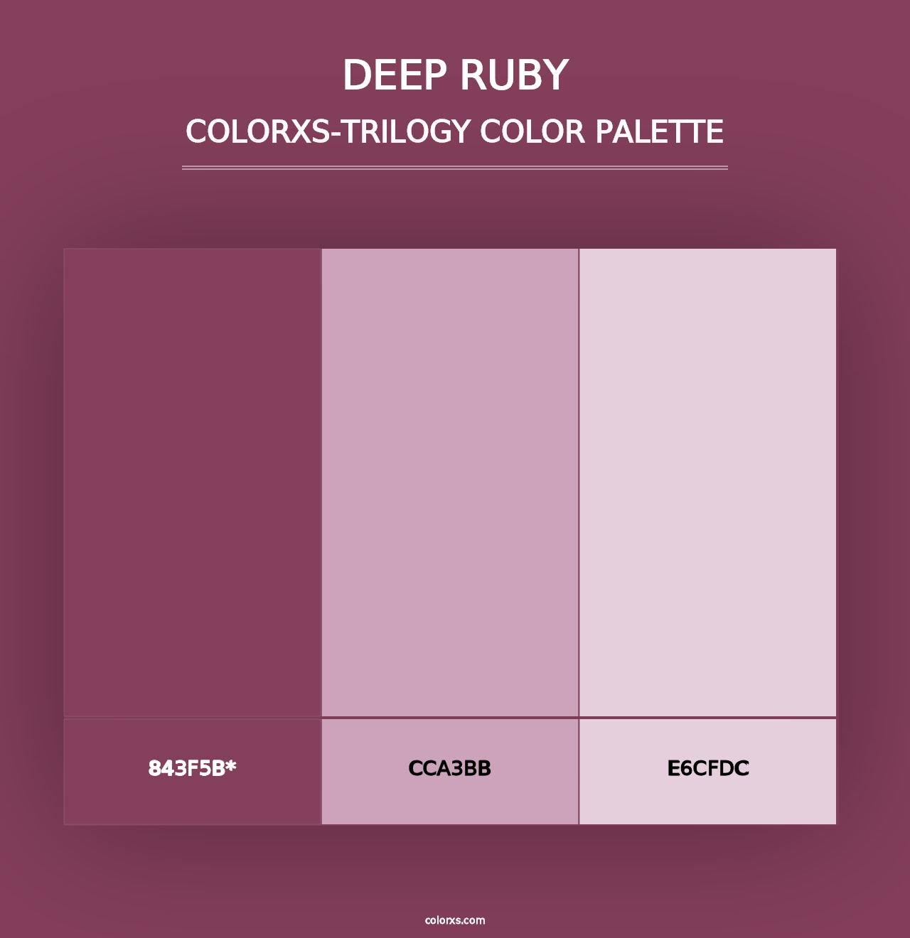 Deep Ruby - Colorxs Trilogy Palette