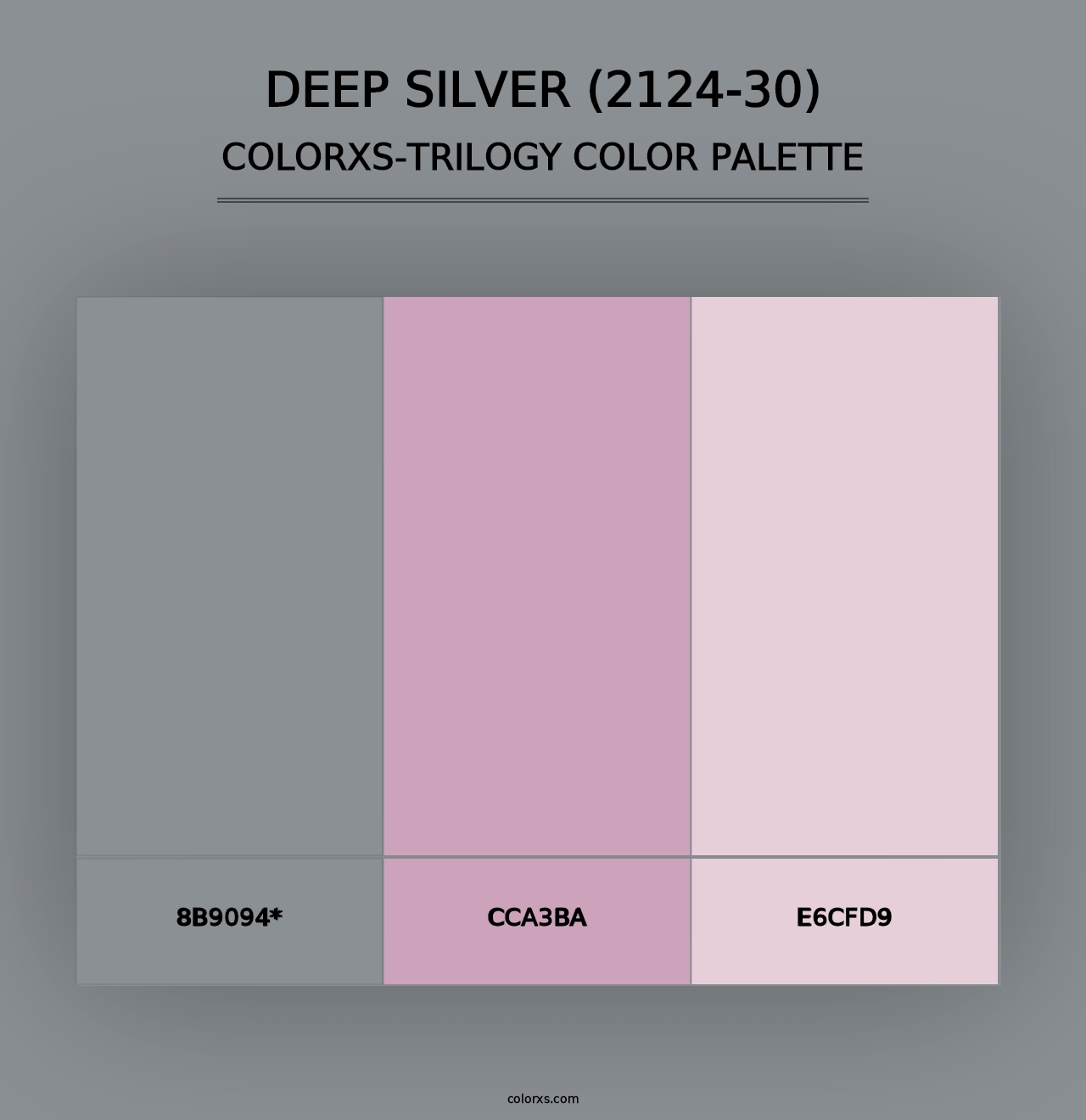 Deep Silver (2124-30) - Colorxs Trilogy Palette