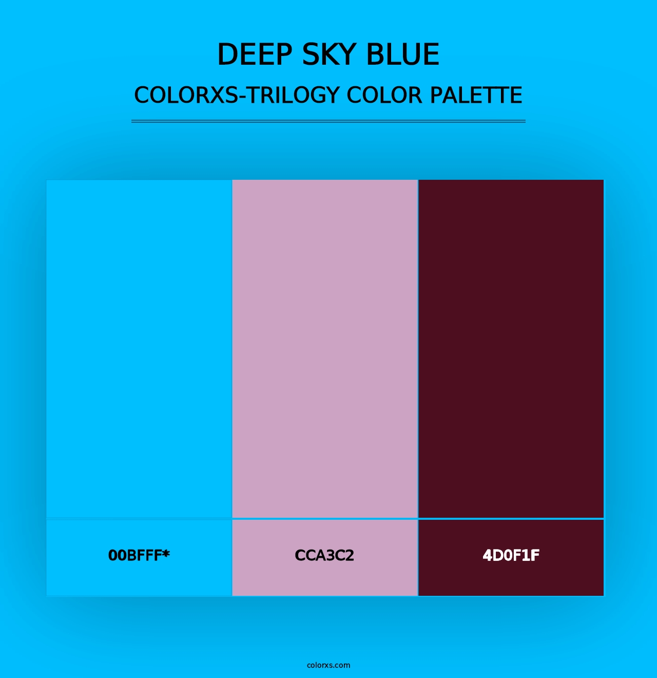 Deep Sky Blue - Colorxs Trilogy Palette