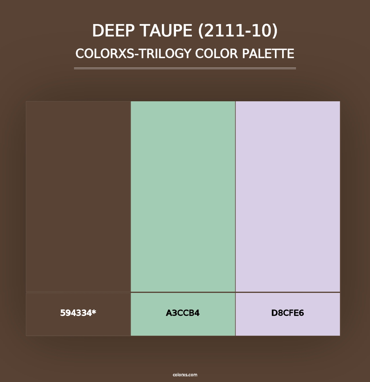 Deep Taupe (2111-10) - Colorxs Trilogy Palette