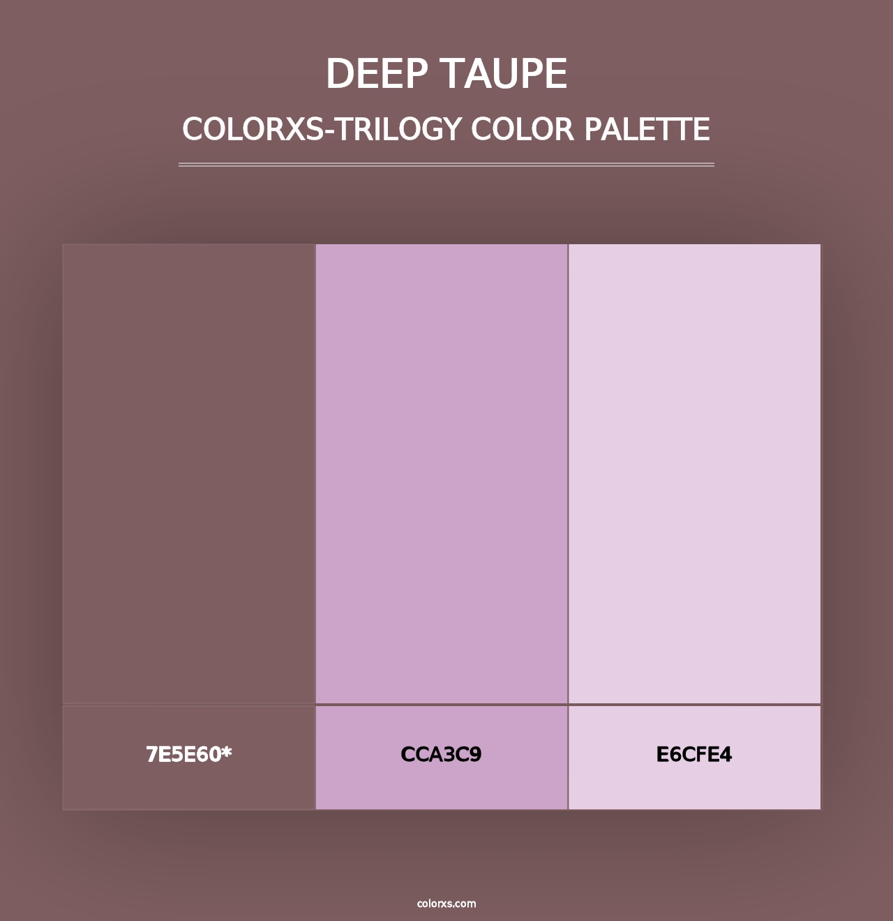 Deep Taupe - Colorxs Trilogy Palette