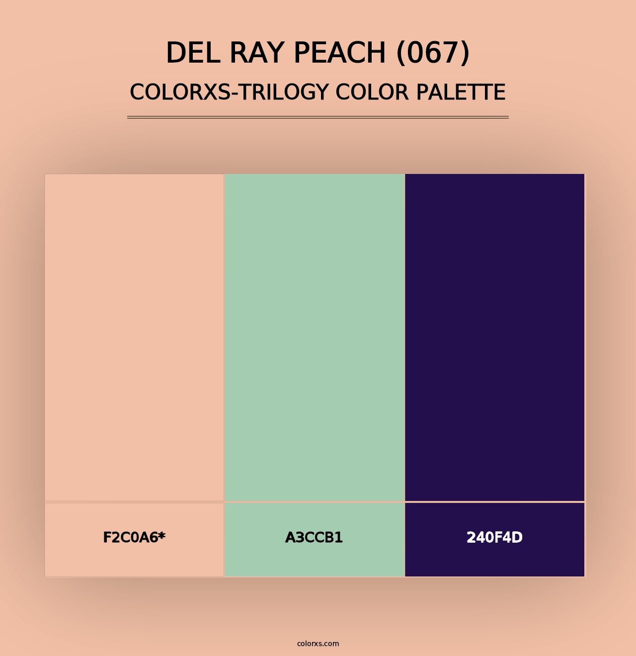 Del Ray Peach (067) - Colorxs Trilogy Palette