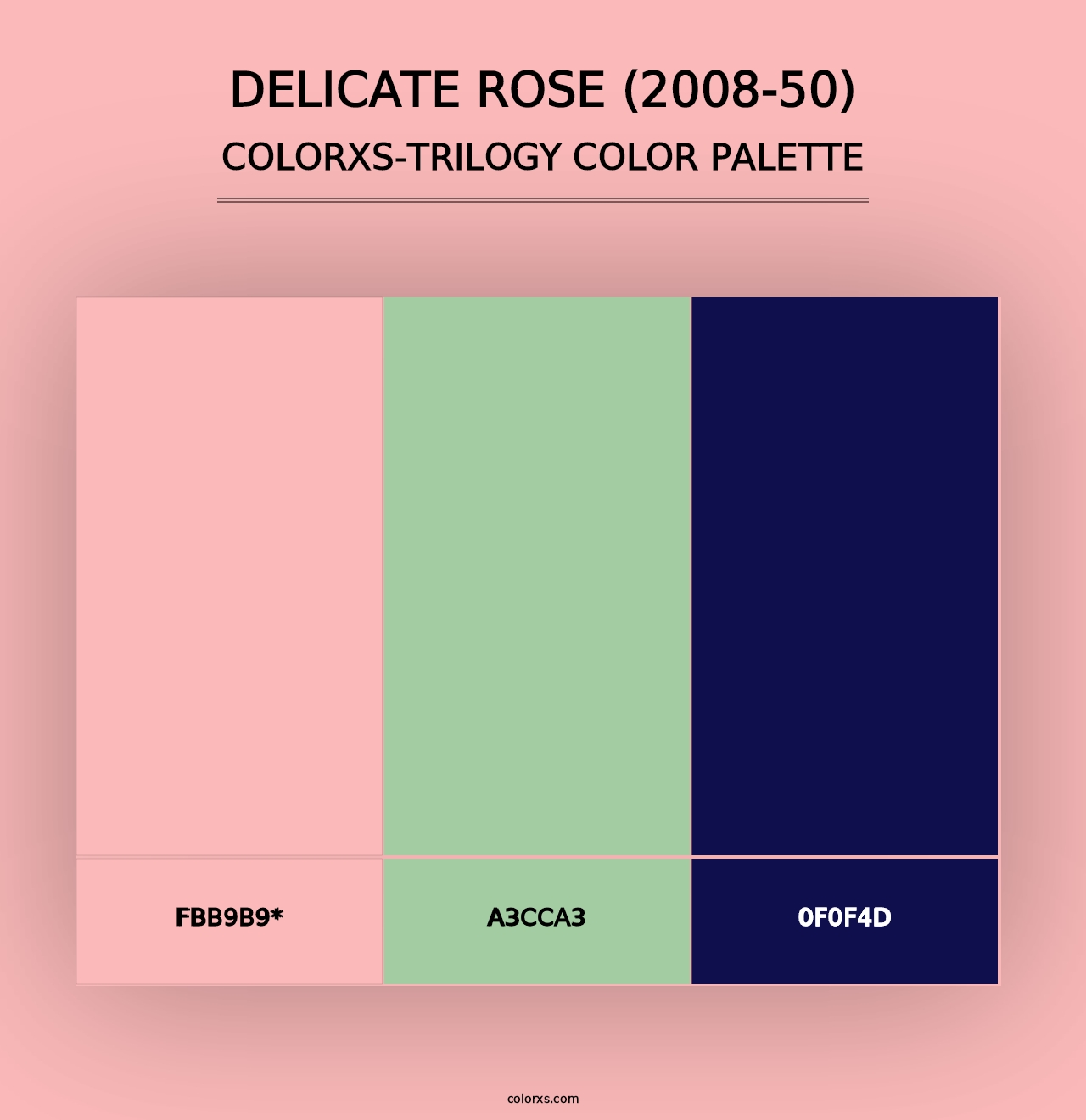 Delicate Rose (2008-50) - Colorxs Trilogy Palette