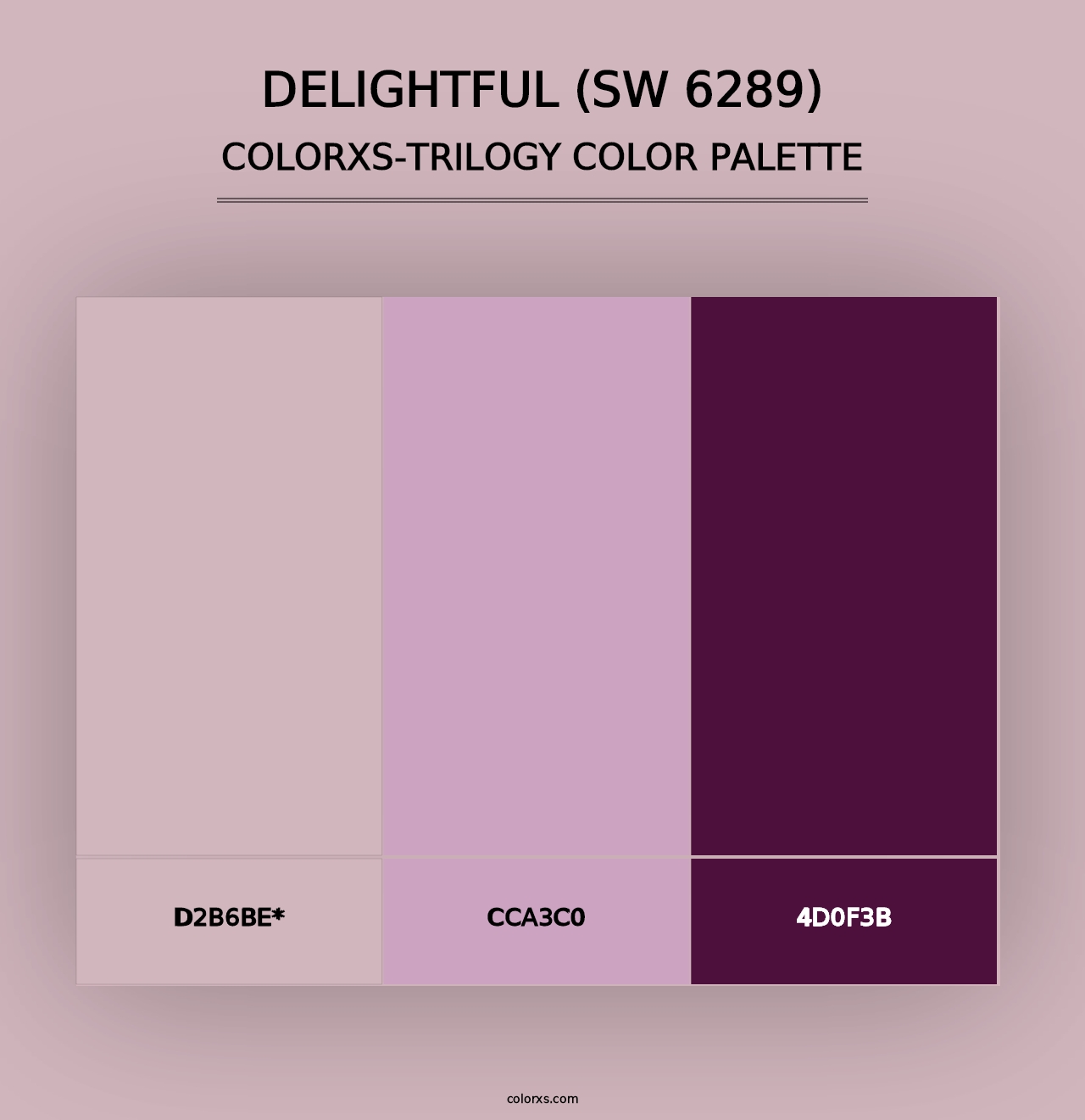 Delightful (SW 6289) - Colorxs Trilogy Palette