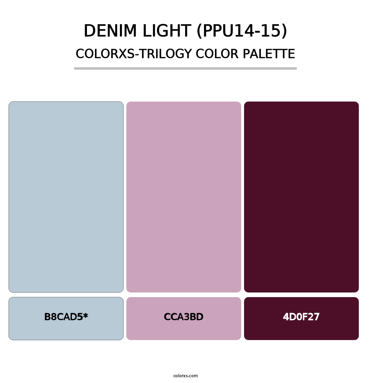 Denim Light (PPU14-15) - Colorxs Trilogy Palette