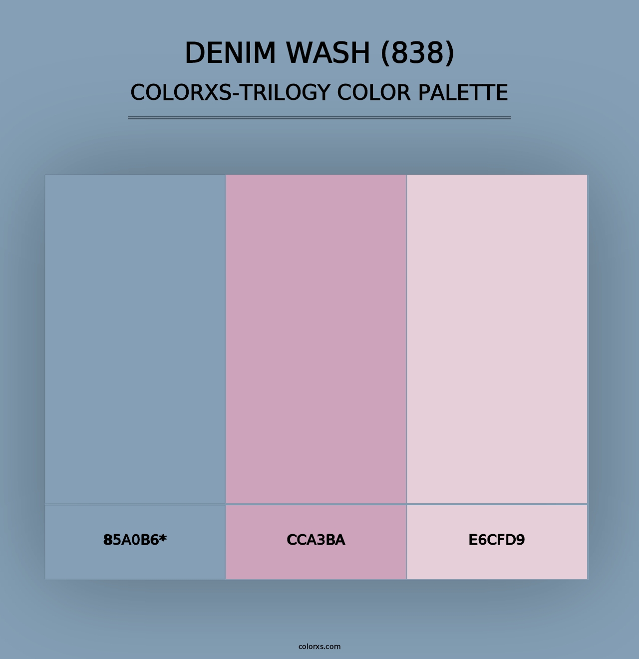 Denim Wash (838) - Colorxs Trilogy Palette