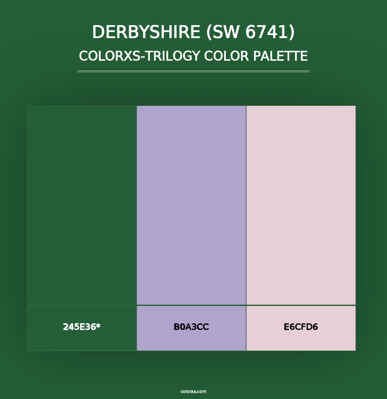 Derbyshire (SW 6741) - Colorxs Trilogy Palette