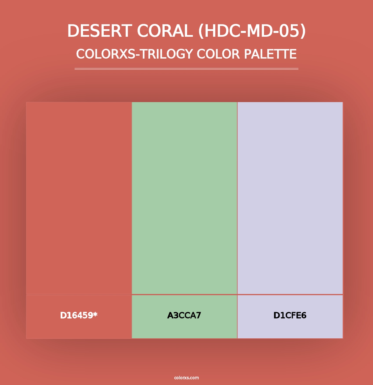 Desert Coral (HDC-MD-05) - Colorxs Trilogy Palette