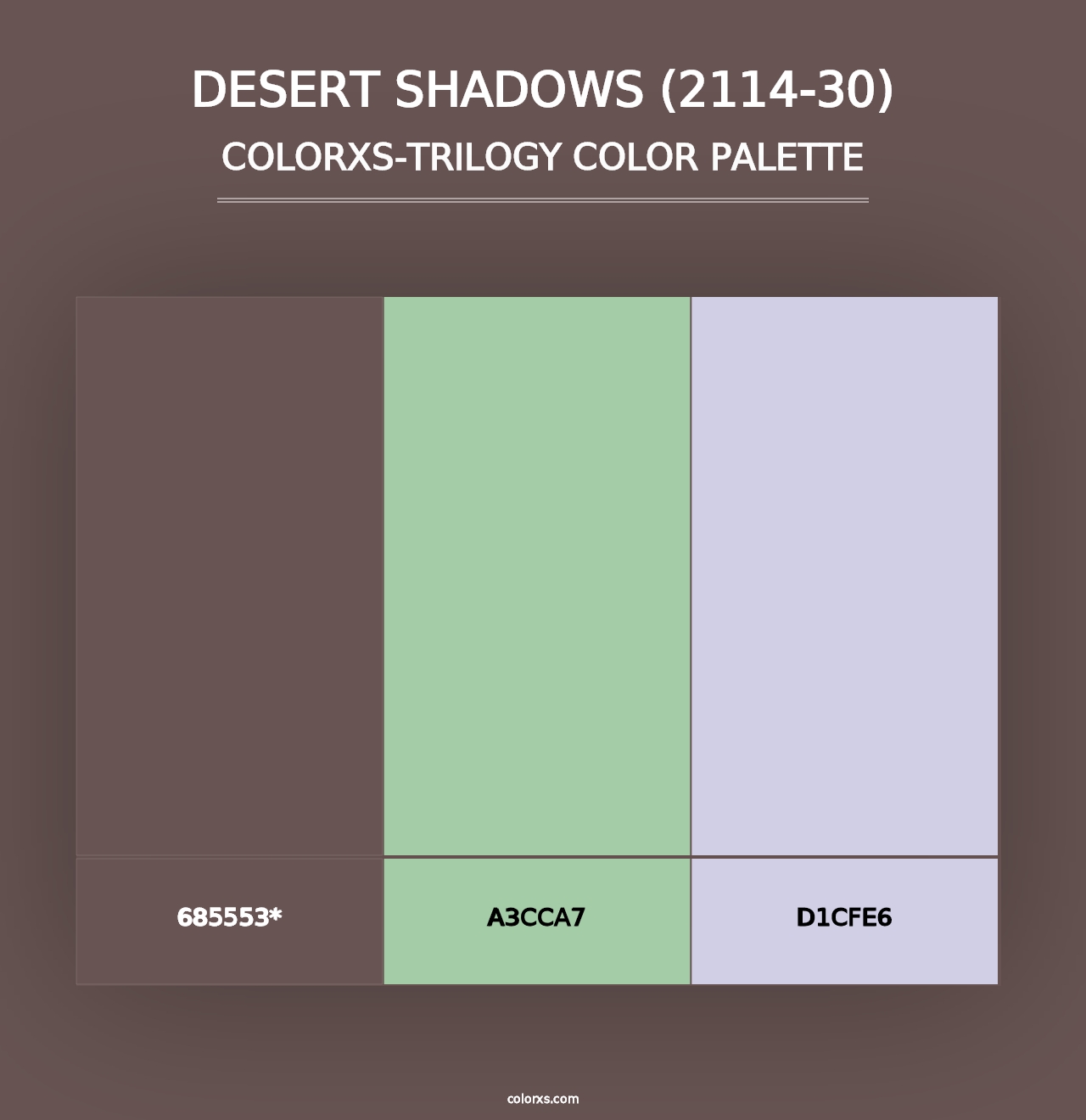 Desert Shadows (2114-30) - Colorxs Trilogy Palette