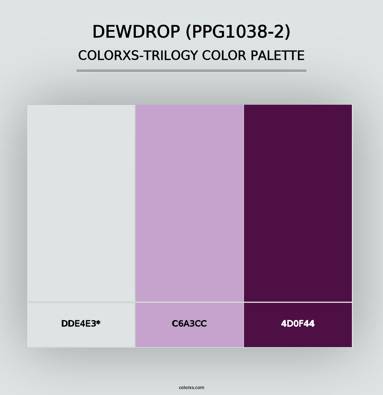 Dewdrop (PPG1038-2) - Colorxs Trilogy Palette