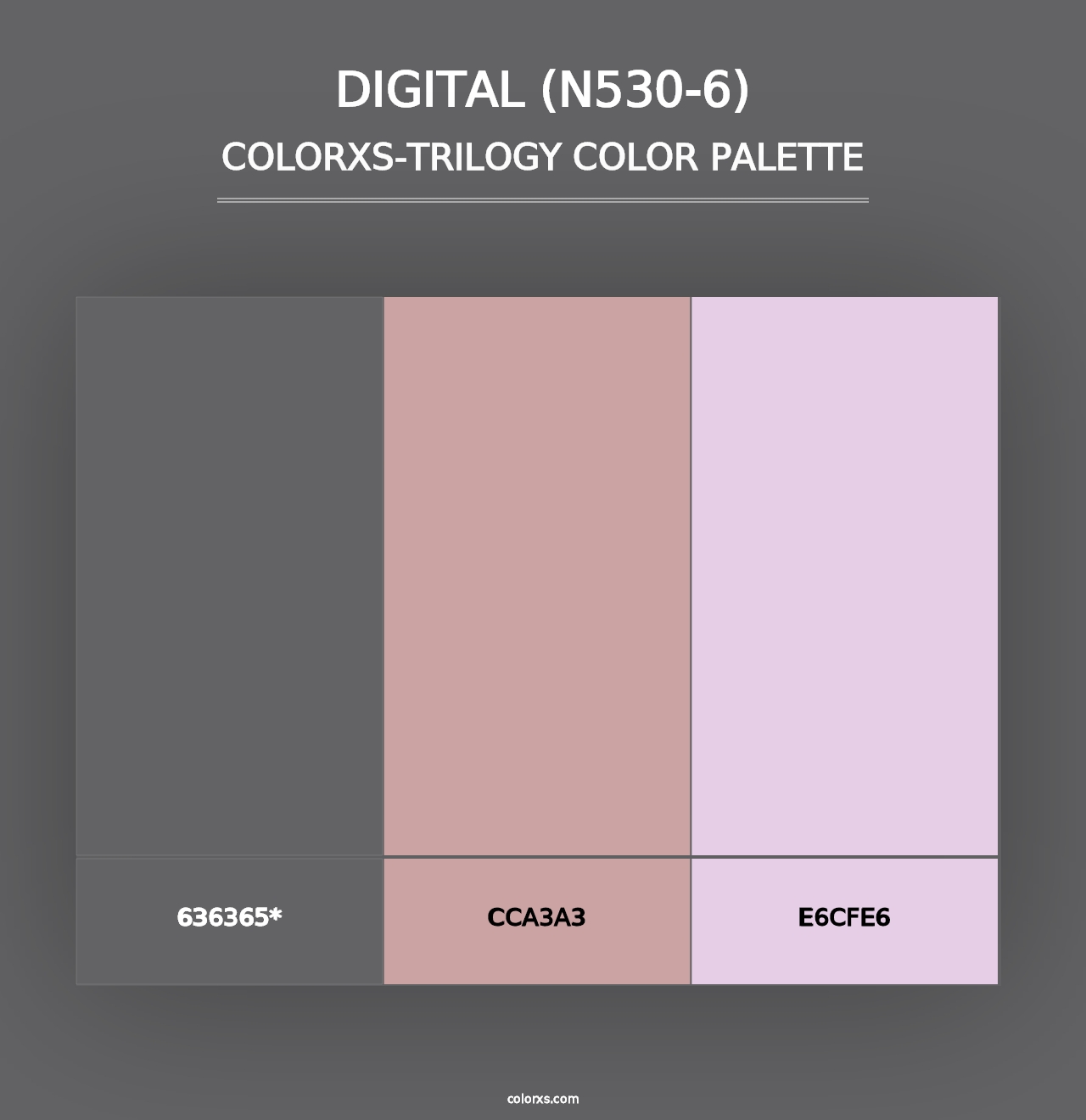 Digital (N530-6) - Colorxs Trilogy Palette