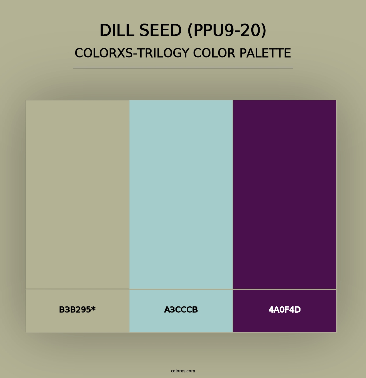 Dill Seed (PPU9-20) - Colorxs Trilogy Palette