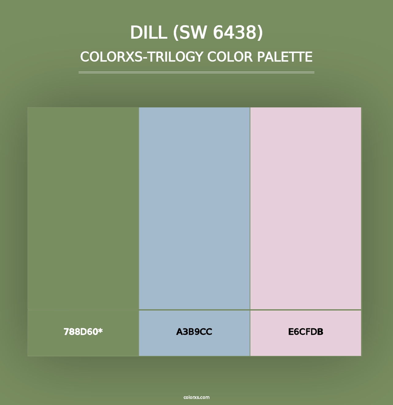 Dill (SW 6438) - Colorxs Trilogy Palette