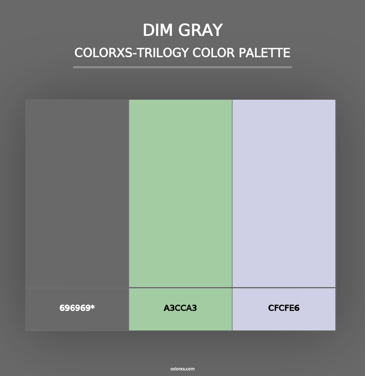 Dim Gray - Colorxs Trilogy Palette